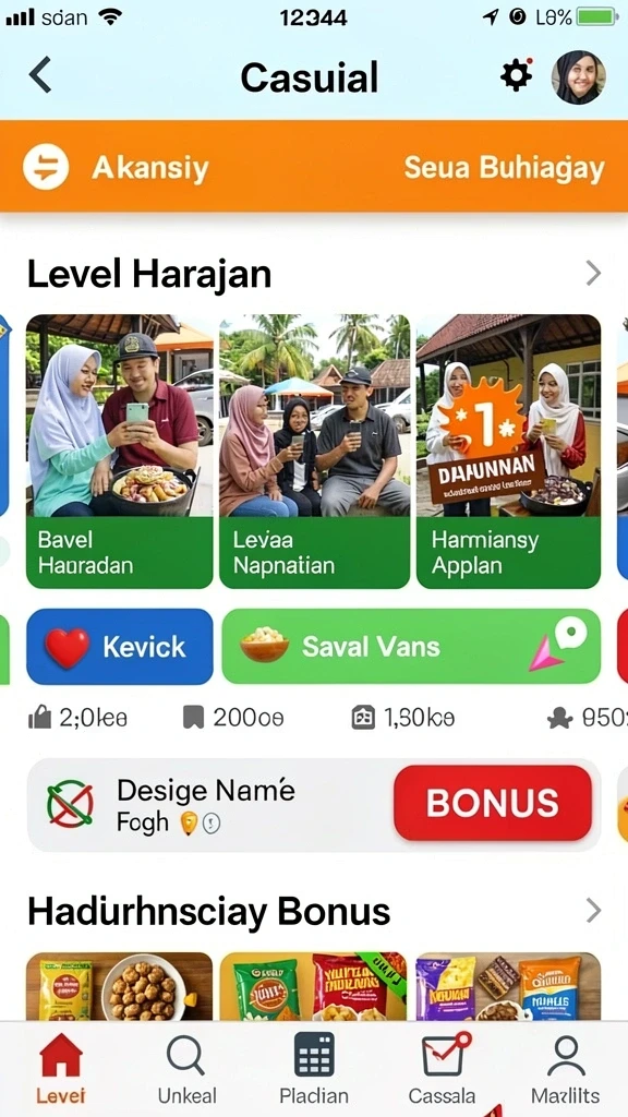 mega338 - Tampilan antarmuka yang menarik dan modern.