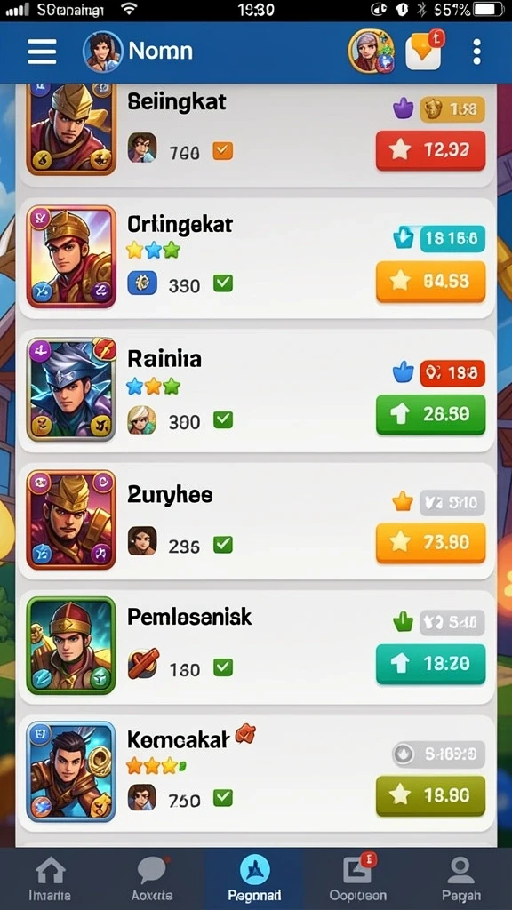 nagaempire - Gambaran pertarungan epik antara pahlawan dan monster.