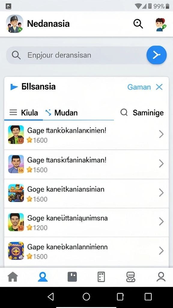 nusabet - Screenshot aplikasi NUSABET yang menampilkan tampilan antarmuka yang menarik.